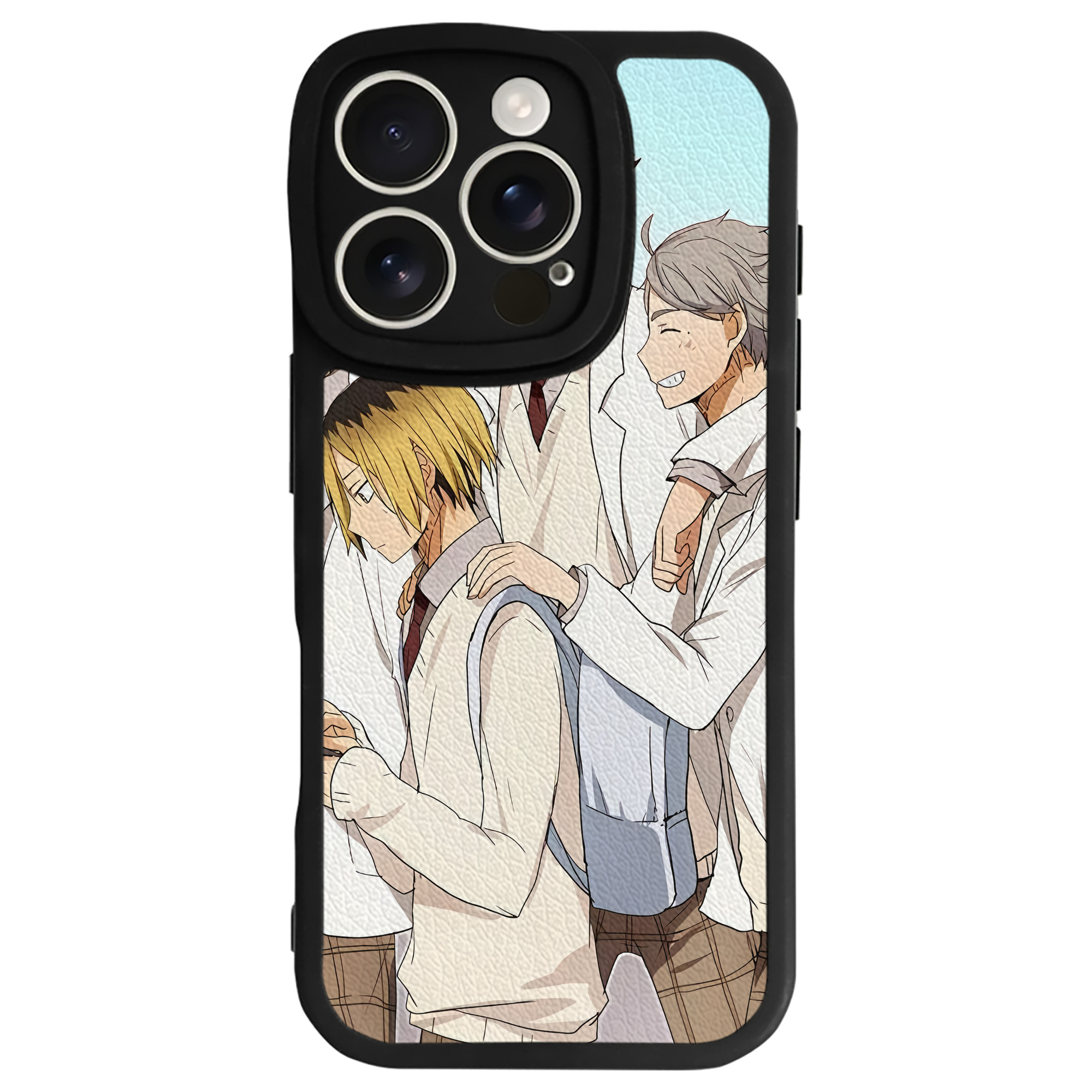 （画像用） ハイキュー!! Haikyu!! 【iPhone 16シリーズ対応】シリコンスマホケース（レザー調） 材質：シリコン